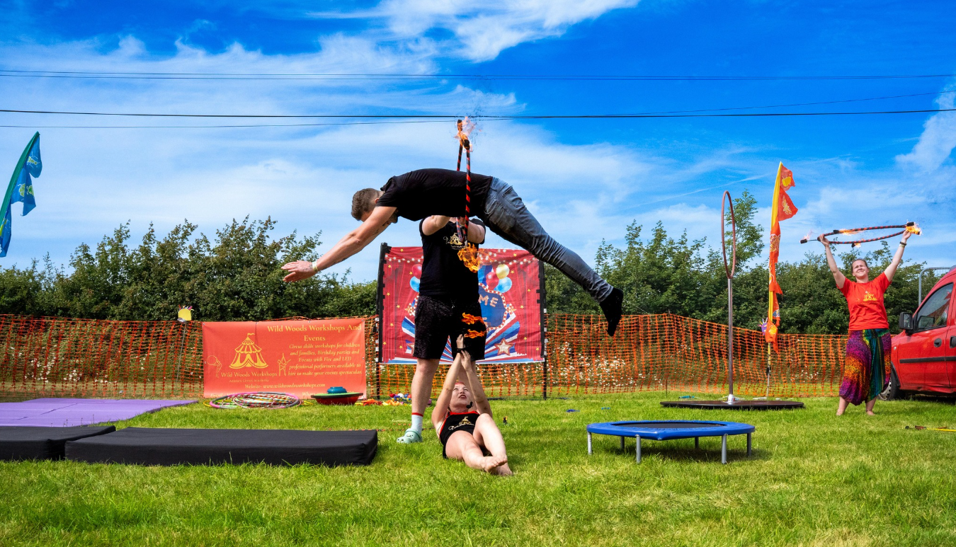 Family Fire Show Jump